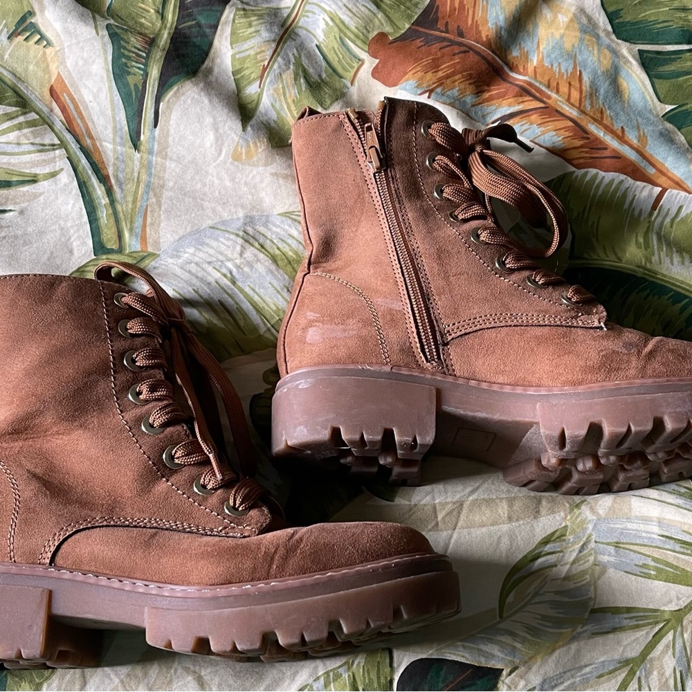 Rust Color Work Boots - image 3